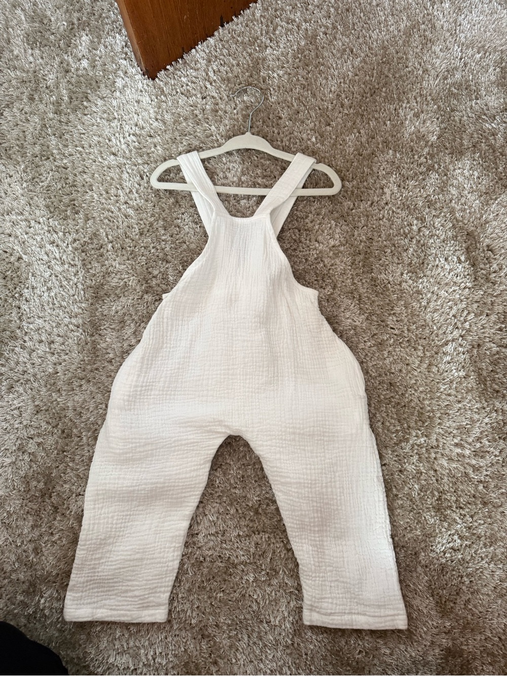 White Gauze Kids One-Piece Romper